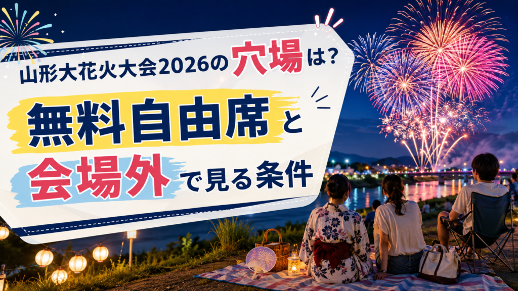 山形大花火大会2026の穴場
