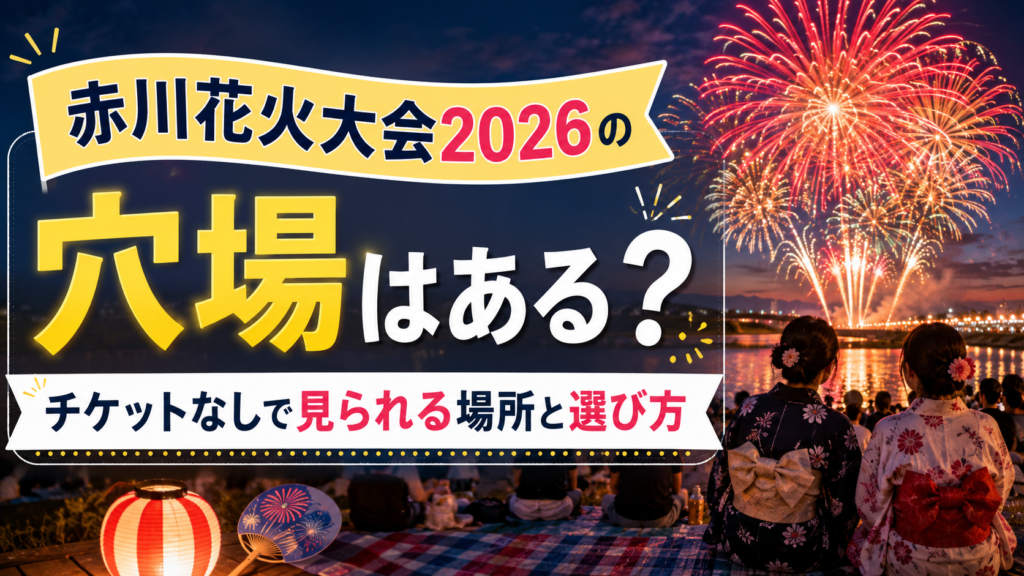 赤川花火大会2026の穴場