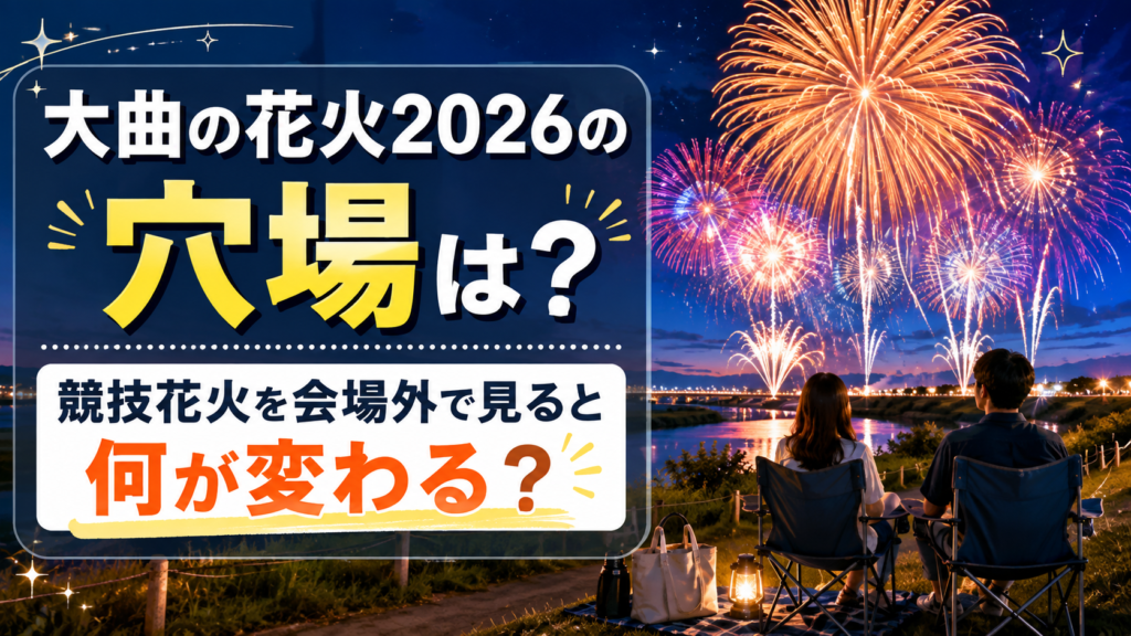 大曲の花火2026の穴場