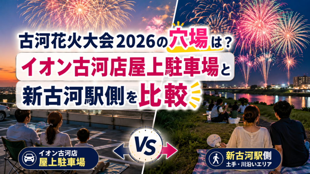 古河花火大会2026の穴場