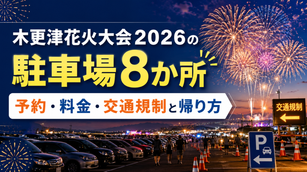 木更津花火大会2026の駐車場