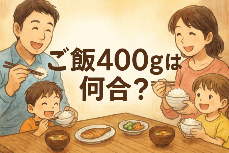 ご飯400gは何合