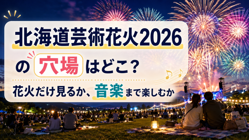 北海道芸術花火2026の穴場