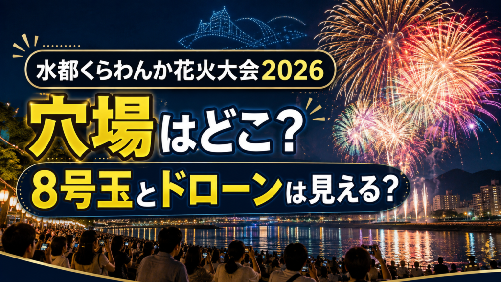 水都くらわんか花火大会2026の穴場