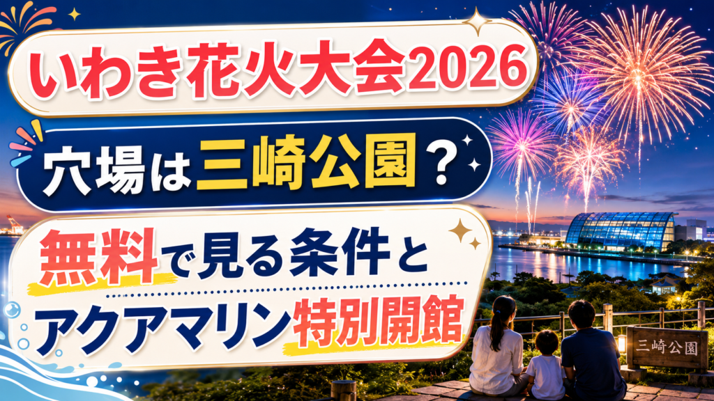 いわき花火大会2026の穴場