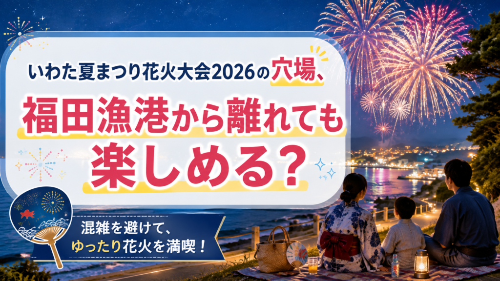 いわた夏まつり花火大会2026の穴場