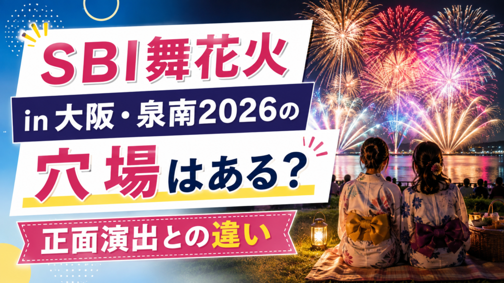 SBI舞花火in大阪・泉南2026の穴場