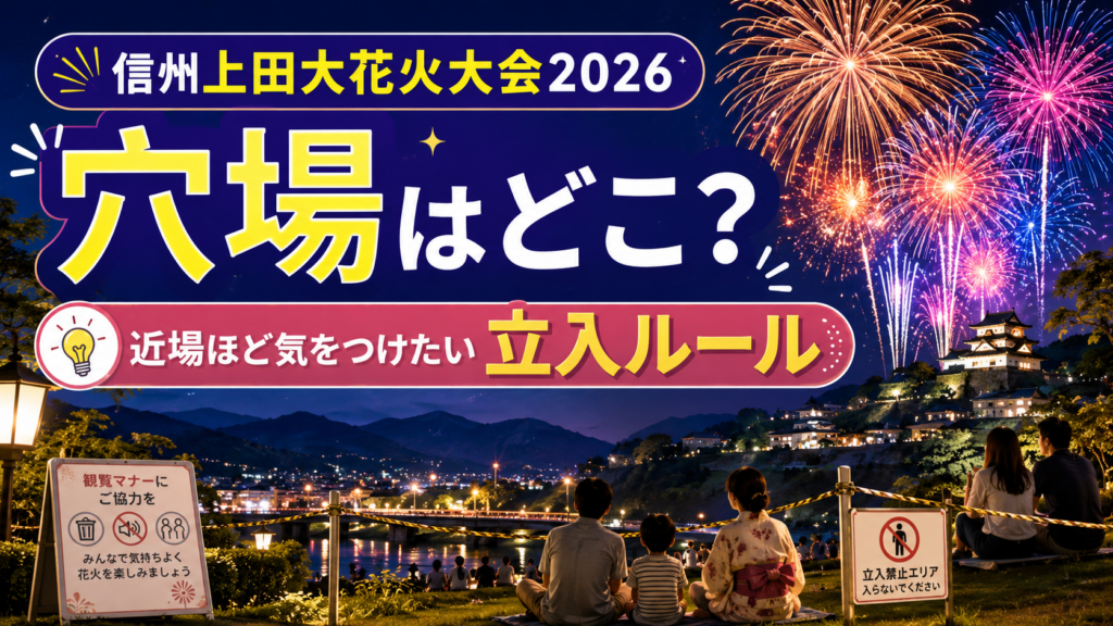 信州上田大花火大会2026の穴場