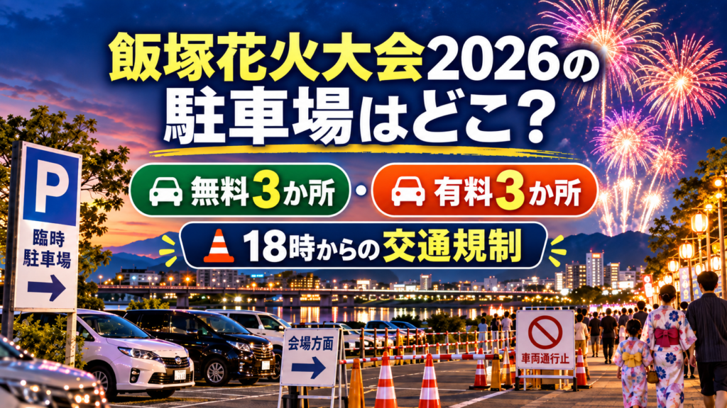 飯塚花火大会2026の駐車場
